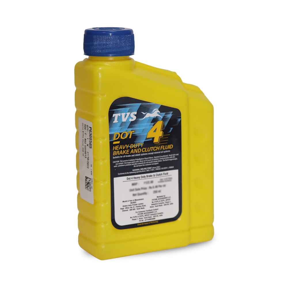 TVS DOT4 - Heavy Duty Brake and Clutch Fluid 250ml.